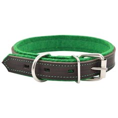 Ошейник 1415кз suomi line 1сл 35 мм длина 50-60 см коричневый/зеленый фетр новинка Zo Oexpress