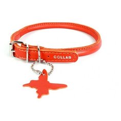 Ошейник collar glamour 22404 круглый для длинношерстных собак оранжевый 6 мм* 20-25 см (2 шт)