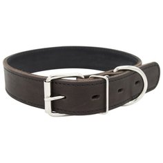 Ошейник 0605к 2сл 14 мм строченый длина до 35 см коричневый (2 шт) Zo Oexpress