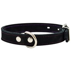 Ошейник 1121ч color line 2сл 12 мм нубук длина 21-29 см черный новинка (2 шт) Zo Oexpress