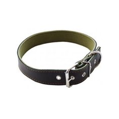 Ошейник 0558к 1сл 36 мм кожа+брезент длина до 60 см коричневый Zo Oexpress