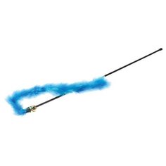 Игрушка v.i.pet для кошек дразнилка голубая, с хвостом и колокольчиком vg105bl Zoo One