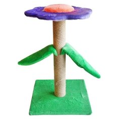 38074 когтеточка цветок джут 35*35*54 см Zo Oexpress