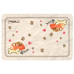 Triol коврик под миску косточки, 430*280мм 30211008, 0,073 кг (2 шт)