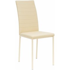 Стул Leset Бишо New, металл Кремовый, экокожа Кремовая