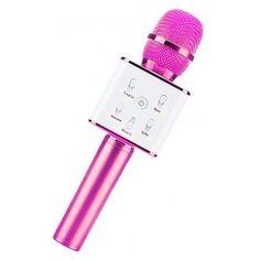 Беспроводной караоке-микрофон Q-7 (розовый) Belsis