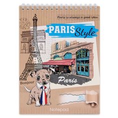 Блокнот А5, 80л, клетка, гребень, в асс Городской Стиль Б806924 Проф Пресс