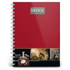 Бизнес-тетрадь А5,80л, клетка, гребень, 7БЦ, Офисный Стиль 3 80-8109 Проф Пресс