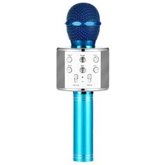 Беспроводной караоке-микрофон WS-858 (серебристый океан) Belsis