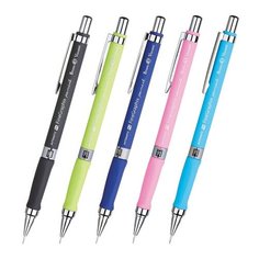 Карандаш механический 0,5 мм, BRUNO VISCONTI "FineGraphix", корпус soft-touch, ассорти, ластик, 21-0001, 2 шт