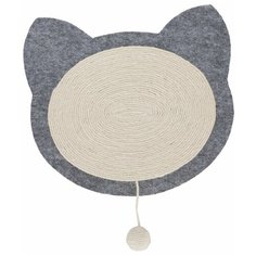 Когтеточка Junior Кошка, фетр, 40 х 35 см, натуральный/серый, Trixie (43130)