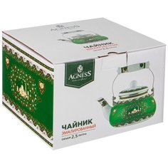 Чайник AGNESS "Сура" эмалированный, 2,5 л Agness 934-329