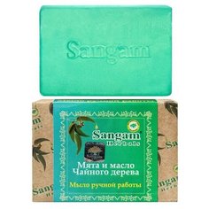Мыло «Сангам» Мята и масло Чайного дерева, 100 гр Sangam Herbals