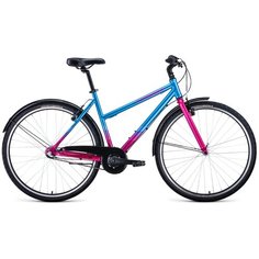 Велосипед 28" Forward Corsica 28 AL 20-21 г рама 54 см голубой/розовый/1BKW1C383003