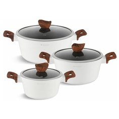 Набор посуды с мраморным покрытием, 8 предметов Edenberg