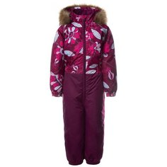 Комбинезон WILLY 31900030-04034 Huppa, Размер 92, Цвет 04034-бургундия с листьями