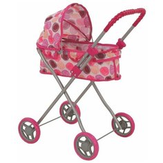 Коляска-люлька Buggy Boom Mixy (8011) розовый/круги