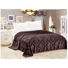 Плед АльВиТек Венеция 082-PV, 200 х 220 см, коричневый