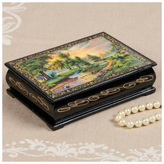 Шкатулка «Ручей», 10×14 см, лаковая миниатюра 2314274 Сима ленд