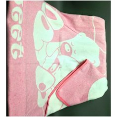 Одеяло маленькое "Сони" 100х140 бело-розовое Vladi