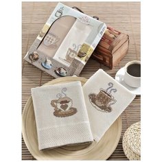 9202 Кофе В (40х60)х2шт в коробке Набор кухонный Метеор Meteor