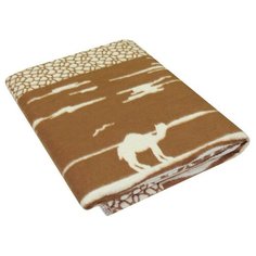 Коричневое ( Сафари ) 5772ВЖК 215х150 100% х/б Байковое жак Ермолино одеяло