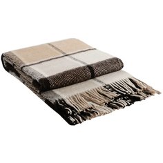 05-01 Бел/беж/кор 170х210 Эльф плед новозеланд. шерсть Vladi