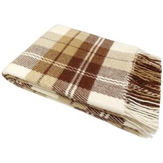 02-02 Бел/беж/тер 140х200 Эльф плед новозеланд. шерсть Vladi