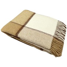 01-02 Бел/беж/тер 140х200 Эльф плед новозеланд. шерсть Vladi