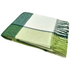 01-03 Бел/салат/зел 170х210 Эльф плед новозеланд. шерсть Vladi