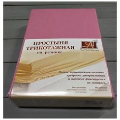 ПТР-СР-140 Сухая Роза простыня трикотажная на резинке 140х200х20 АльВиТек