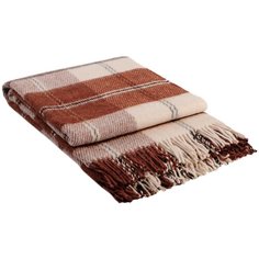 03-02 Бел/тер/кор 140х200 Эльф плед новозеланд. шерсть Vladi