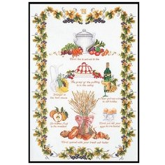 Набор для вышивания Кухня Sampler, канва лён 32 ct 55 х 70 см THEA GOUVERNEUR 2027