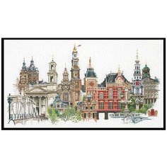 Набор для вышивания Амстердам, канва лён 36 ct 79 x 50 см THEA GOUVERNEUR 450