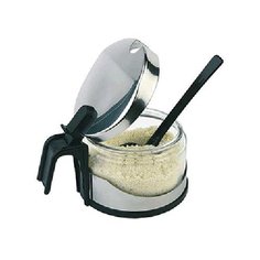 Пармезанница с ложкой; стекло,стекло; 325мл, Aps, арт. 40453