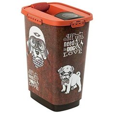 Контейнер для корма Rotho CODY 25 л IML Pet Vintage dog