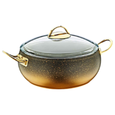 Кастрюля. O.M.S. 6,6 л, 3141-28-Gd, золотой