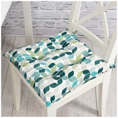 Подушка на стул Altali "Геометрико", 705-7794/1, 41х41 см, хлопок, цвет бирюзовый