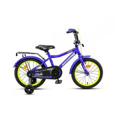 Детский велосипед MaxxPro ONIX 16" сине-жёлтый с боковыми колесами