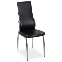 Стул Домотека Милано, металл/искусственная кожа, цвет: B4/B4 Темный венге