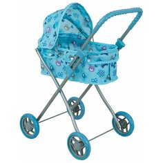 Коляска-люлька Buggy Boom Mixy (8011) голубой/бантик