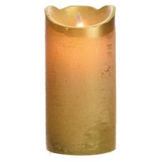 Светодиодная свеча Kaemingk Праздничная 7.5x15cm Gold 480603