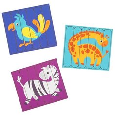 Головоломка Лесная мастерская Собери 6 картинок Африка