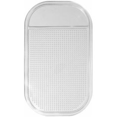 Autostandart 103014 Коврик противоскользящий на торпеду, силиконовый, прозрачный, 14,5х8,5 см