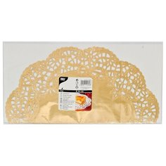 Салфетка сервировочная ажурная PAPSTAR D360 мм ЗОЛОТИСТАЯ - 1уп/4шт