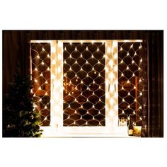 Гирлянда NEON-NIGHT Сеть, 180 LED, 180х150 см, 180 ламп, теплый белый/прозрачный провод