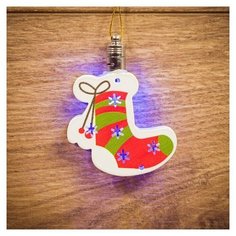 Подвесная светодиодная фигурка "Новогодний носок" NEON-NIGHT, эффект RGB