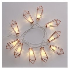 Светодиодная гирлянда "Кристаллы" NEON-NIGHT теплого белого свечения, 1.5 м