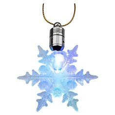 Подвесная светодиодная фигурка "Снежинка" NEON-NIGHT, эффект RGB 7 см
