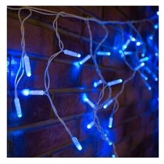 Светодиодная уличная гирлянда "Бахрома" NEON-NIGHT синего свечения, 2.4х0.6 м 76 Led